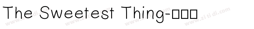 The Sweetest Thing字体转换